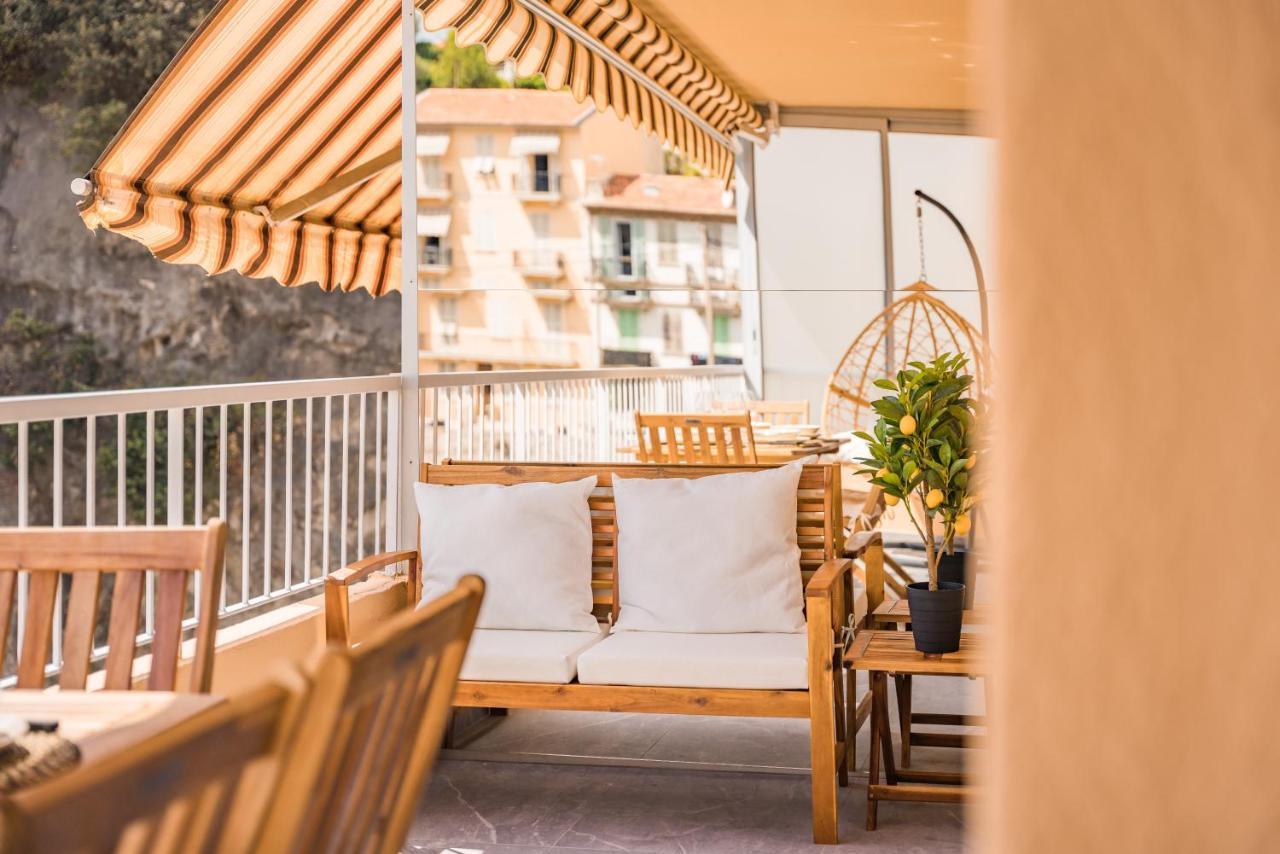 Baie De Monaco - Terrasse Vue Mer - Parking - Af بوزولي المظهر الخارجي الصورة